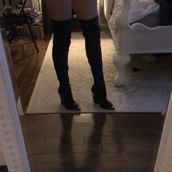 Versace over the knee boots - Picture 7 of 8